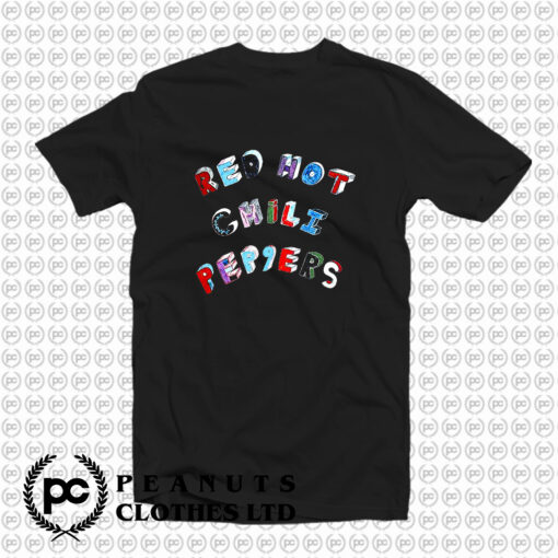 Red Hot Chili Peppers Colorful Block Letters T Shirt