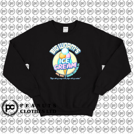 Special of Big Worms Ice Cream Sweatshirt