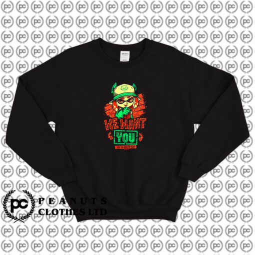 Splatoon 2 Grizzco Team We Want You Sweatshirt