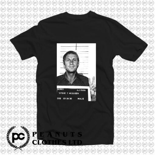 Steve Mcqueen Mugshot T Shirt