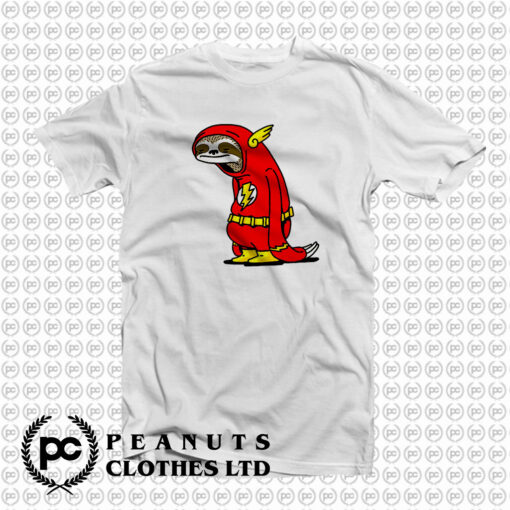 Superhero Sloth The Flash Funny T Shirt