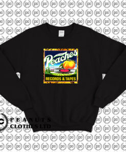 Vintage Peaches Records Sweatshirt