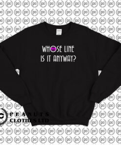 Whos Line Is It Anyways Retro Tv Show Sweatshirt