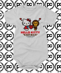 A Bathing Ape Baby Milo x Hello Kitty Baby Onesie