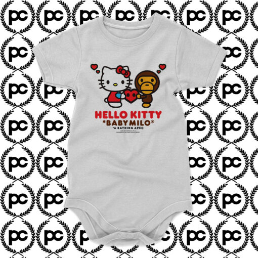 A Bathing Ape Baby Milo x Hello Kitty Baby Onesie