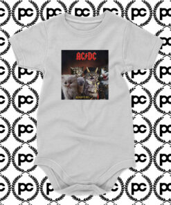 ACDC Cat Rock Band Highway To Hell Metal Baby Onesie