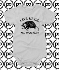 Awesome Live Weird Possum Baby Onesie