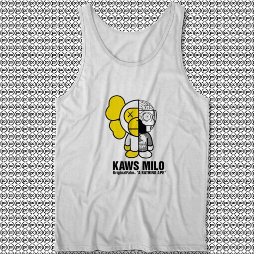 BAPE X Original Fake Kaws Companion Milo Unisex Tank Tops