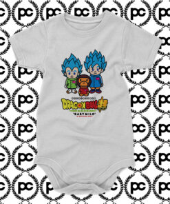 BAPE x Dragonball Super Son Goku Vegeta Baby Onesie