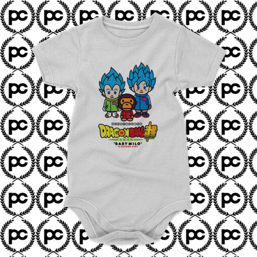 BAPE x Dragonball Super Son Goku Vegeta Baby Onesie