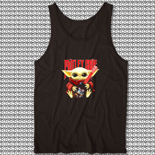 Baby Yoda hug Motley Crue Unisex Tank Tops