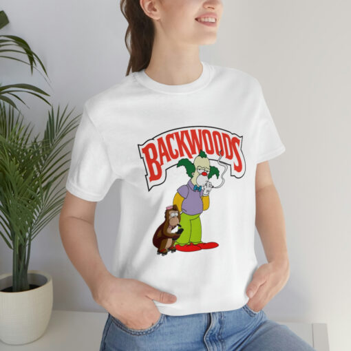 Backwood Krusty the Clown Joker T Shirt Model 3