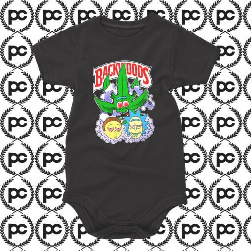 Backwoods Rick Morty Marijuana Vintage Baby Onesie