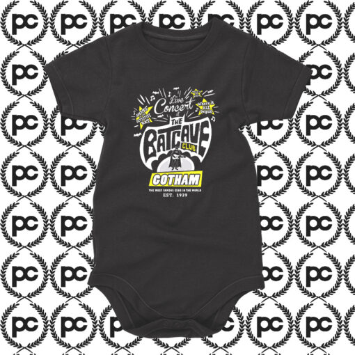 Batman Batcave Club Baby Onesie