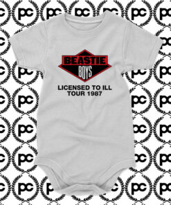 Beastie Boys Licensed to Ill Tour 1987 Retro Baby Onesie