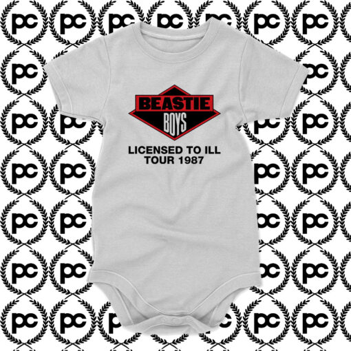 Beastie Boys Licensed to Ill Tour 1987 Retro Baby Onesie