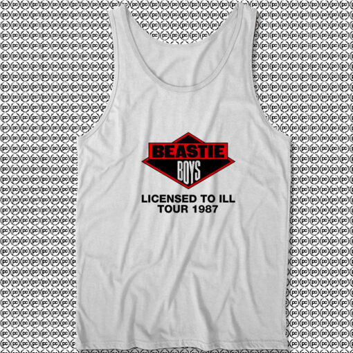 Beastie Boys Licensed to Ill Tour 1987 Retro Unisex Tank Tops