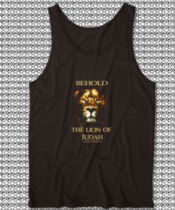 Behold The Lion Of Judah Unisex Tank Tops