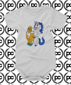 Big Mouth Drawing of a Unicorn Funny Baby Onesie