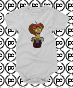 Big Mouth Hormone Monster in a Basket Baby Onesie