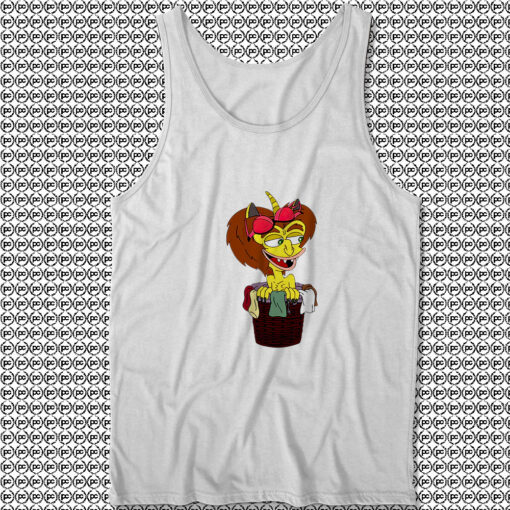 Big Mouth Hormone Monster in a Basket Unisex Tank Tops