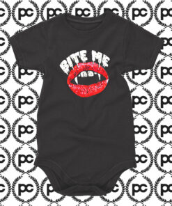 Bite Me Vampire Authentic Vintage Baby Onesie