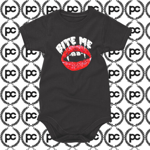 Bite Me Vampire Authentic Vintage Baby Onesie