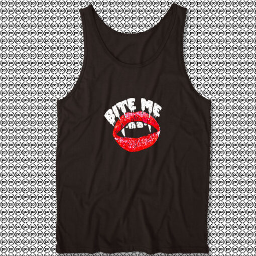 Bite Me Vampire Authentic Vintage Unisex Tank Tops