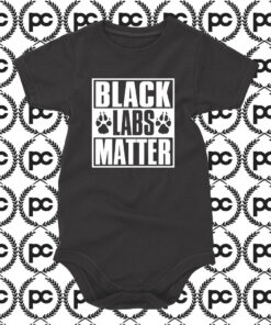 Black Labs Matter Baby Onesie