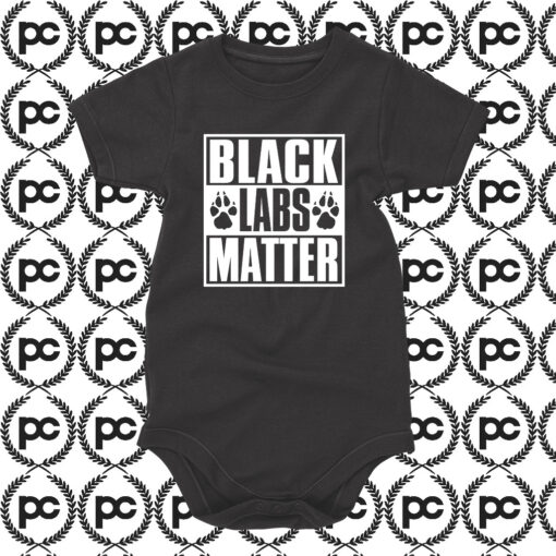 Black Labs Matter Baby Onesie