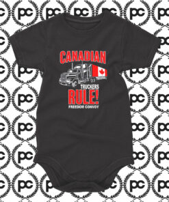 Canadian Trucker Rule Freedom Convoy Baby Onesie