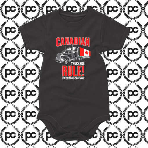 Canadian Trucker Rule Freedom Convoy Baby Onesie