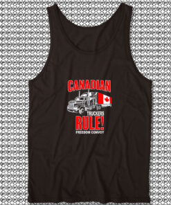 Canadian Trucker Rule Freedom Convoy Unisex Tank Tops