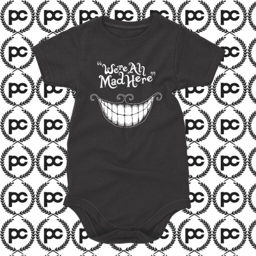 Cheshire Cat Smile Baby Onesie