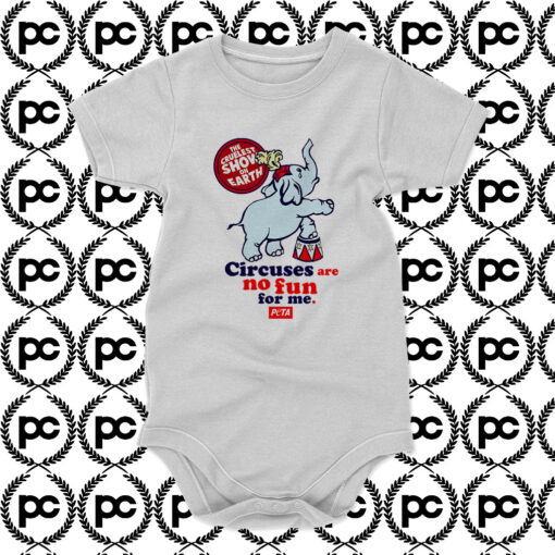 Circuses No Fun For Me Peta Baby Onesie