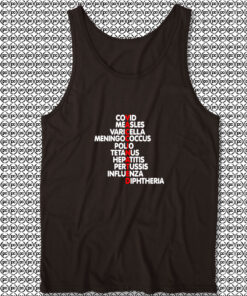 Covid Measles Varicella Vaccinated Unisex Tank Tops