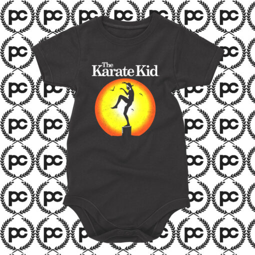 Crane Kick Sunset Daniel Baby Onesie