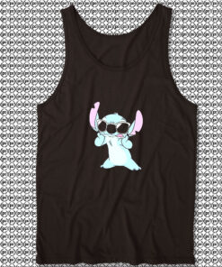 Cute Disney Lilo Stitch Sunglasses Unisex Tank Tops