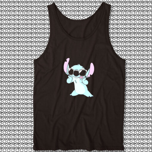 Cute Disney Lilo Stitch Sunglasses Unisex Tank Tops