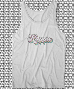 Cute Kappa Kappa Gamma Sorority Groovy Rainbow Unisex Tank Tops