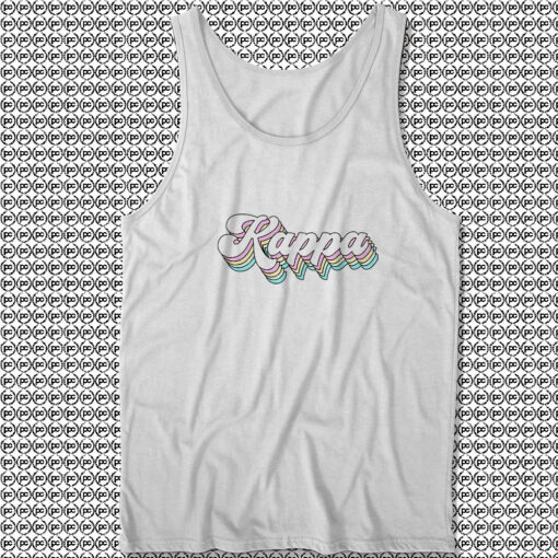 Cute Kappa Kappa Gamma Sorority Groovy Rainbow Unisex Tank Tops