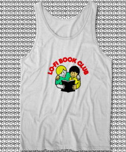 Cute Lofi Book Club Unisex Tank Tops