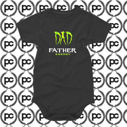 Dad Father Energy Monster Baby Onesie