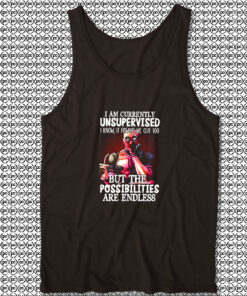 Deadpool I Am Currently Unsupervised Unisex Tank Tops