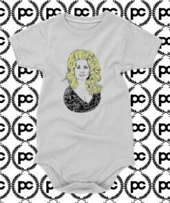 Dolly Parton Illustration Art Baby Onesie