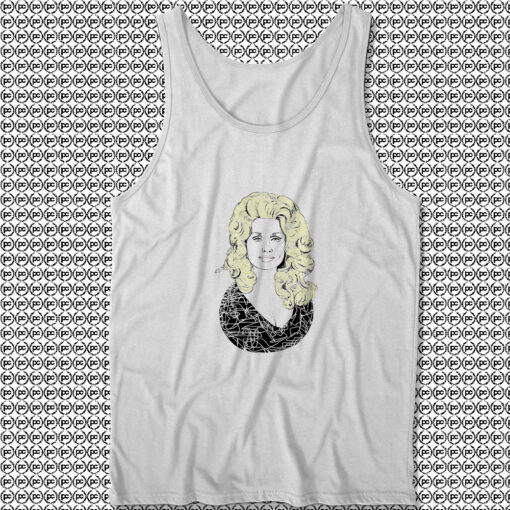 Dolly Parton Illustration Art Unisex Tank Tops