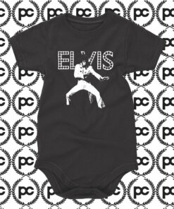 Elvis Presley Dance In Lights Baby Onesie