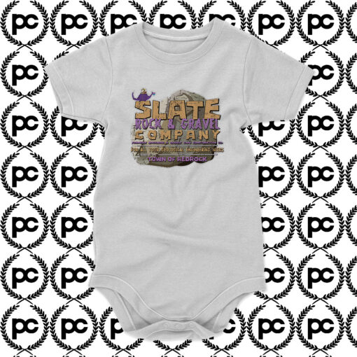 Flintstones Slate Rock Gravel Company Baby Onesie