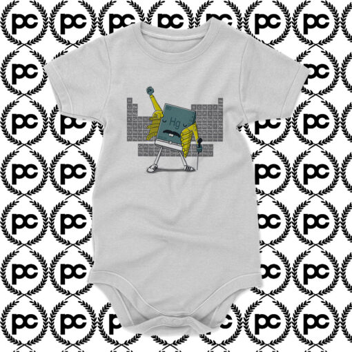 Freddie Mercury Chemical Periodic Table Baby Onesie