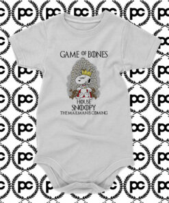 Game Of Bones House Snoopy Baby Onesie